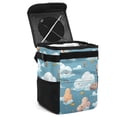 thumbnail image 1 of Cloud Mini Trash Can for Car: Foldable, with Lid, Leak-Proof, and Hanging Storage Bag, 1 of 6