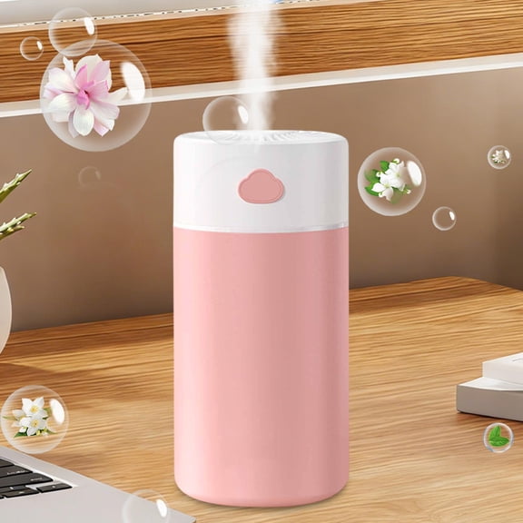 Cloud Mini USB Humidifier Aromatherapy Diffuser 400ml Large Capacity Portable for Home Car Bedroom Office Night Light 2.75x6.29x2.75 inches 1PC Desktop Light with 2 Modes Rechargeable Waterless