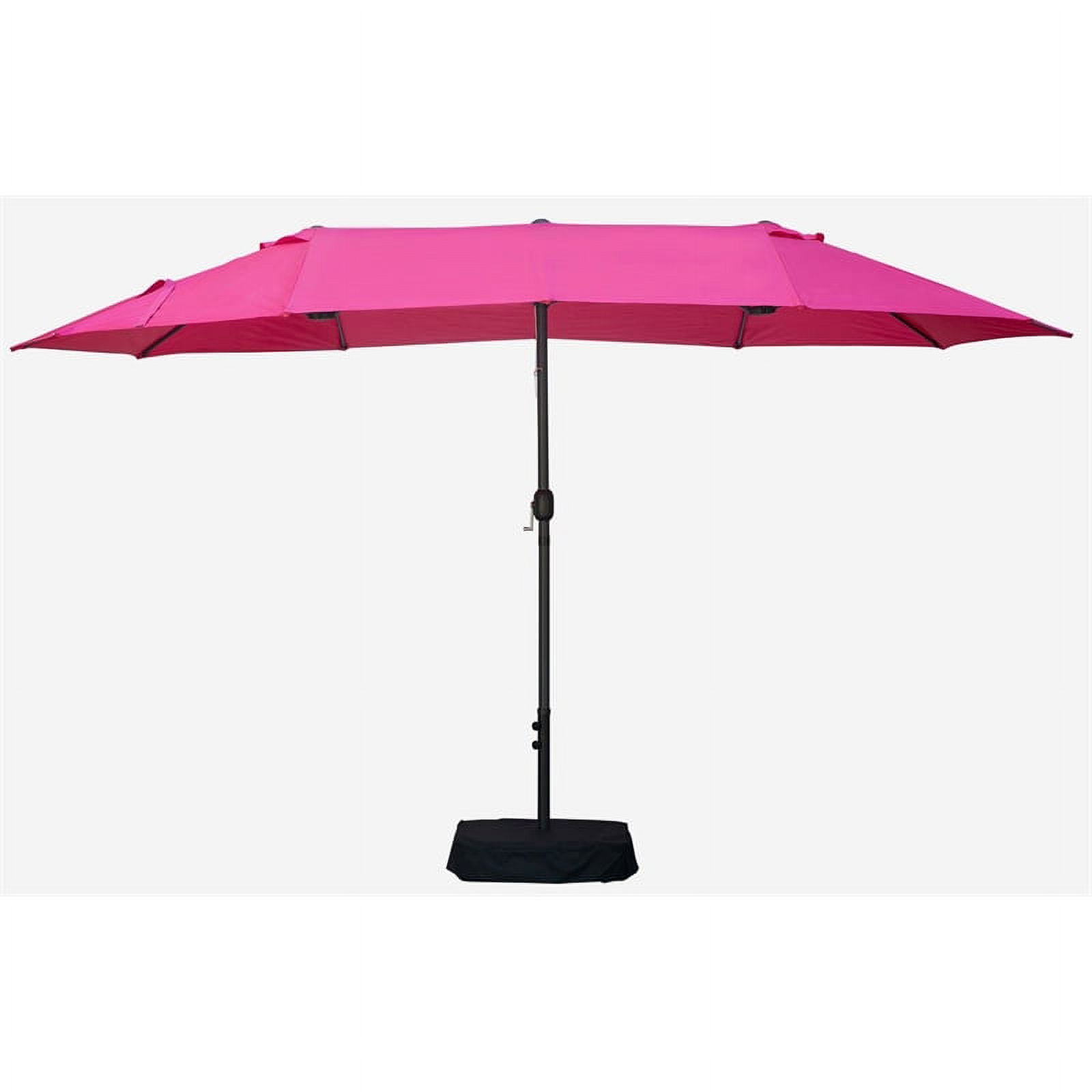 cloud mountain patio umbrella Cloud Mountain 15ft Rectangular Patio Double Sided Large Umbrella in Light  Gray