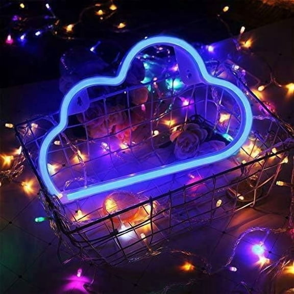 Cloud Neon Sign, Blue cloud light Wall Light, or Neon Lights for Wall Decor, Aestic Neon Signs, , Room, Room, Gaming Room Setup, Bar, Party, Christmas, Wedding