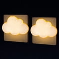 thumbnail image 1 of Cloud Night Light Electrical Plug [Set of 2] Nomadic Children's Night Light with Twilight Sensor, Small LED Sconce for Baby Room, Hallway Wall Lamp, Staircase Lighting, 1 of 5