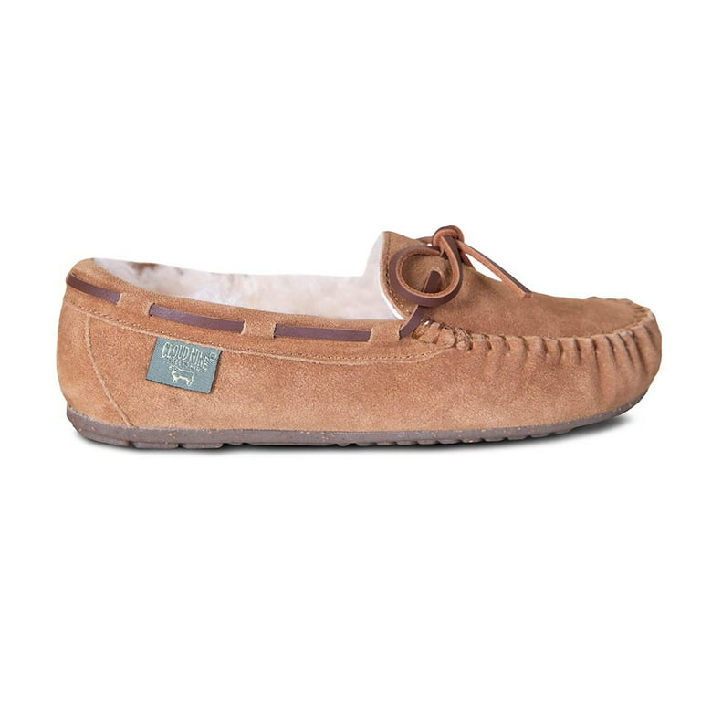 Men’s Savannah Sheepskin Slippers – Chestnut, Suede Sole, 100% Merino Wool, Size 9