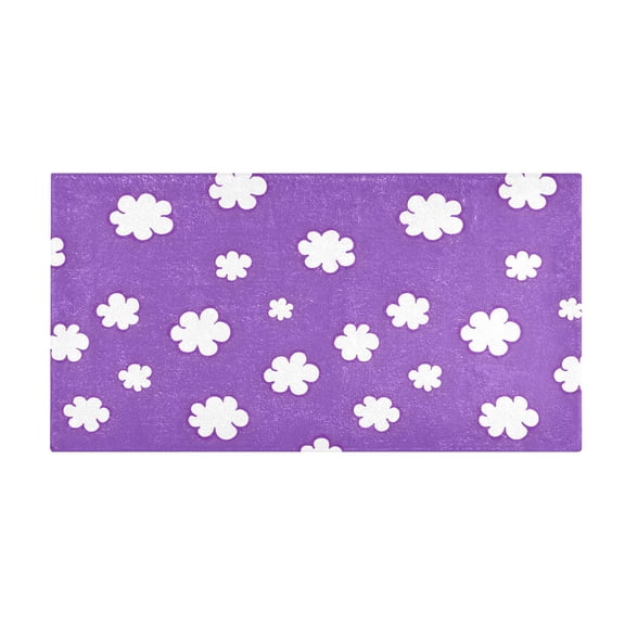Cloud Pattern Bath Mat 39x20 Inch Soft Absorbent Non-Slip Plush Bathroom Rug for Floor