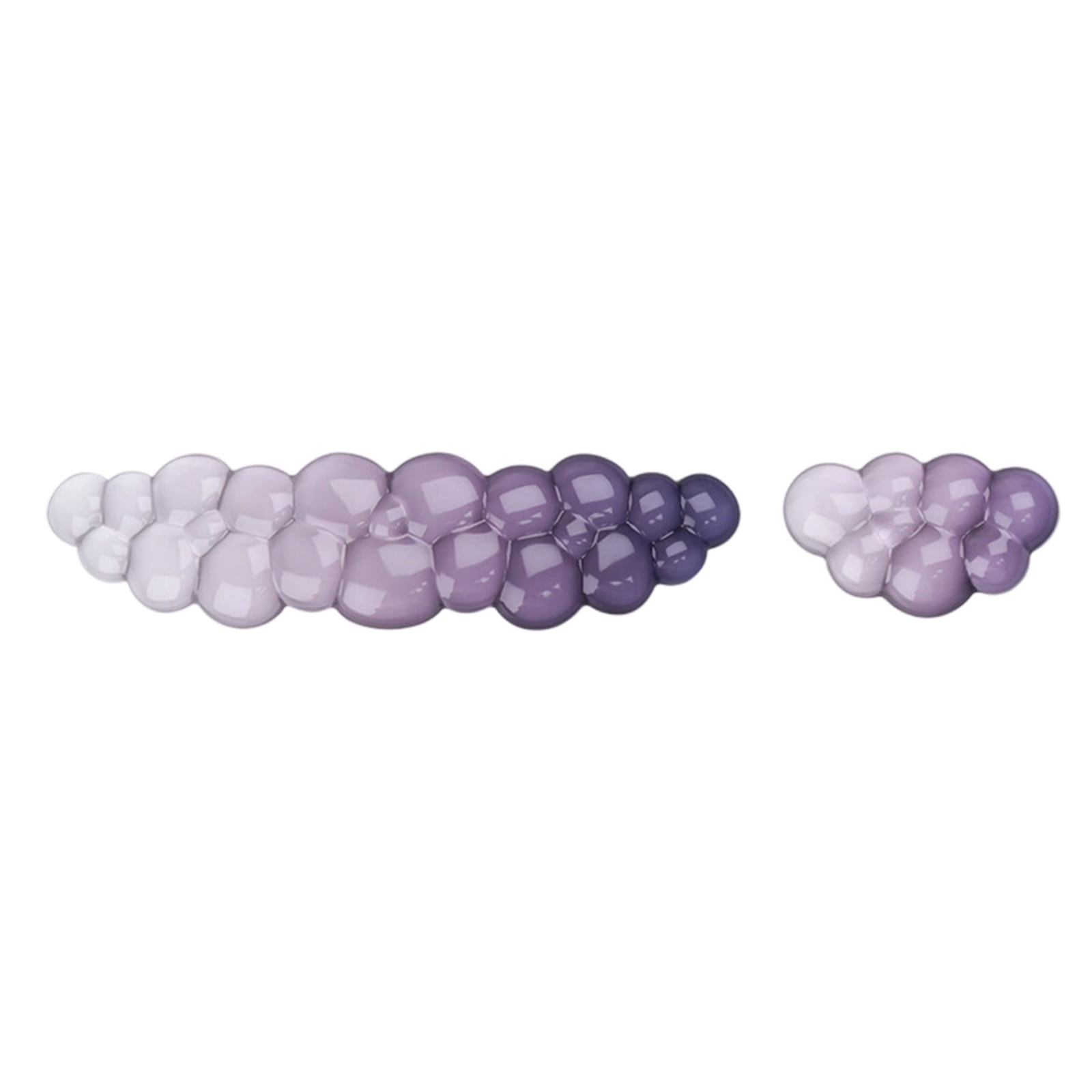 Cloud Pattern Ergonomic Wrist Support Set For Computer Soft Silicone Pad And Keyboard Rest With Airflows Texture