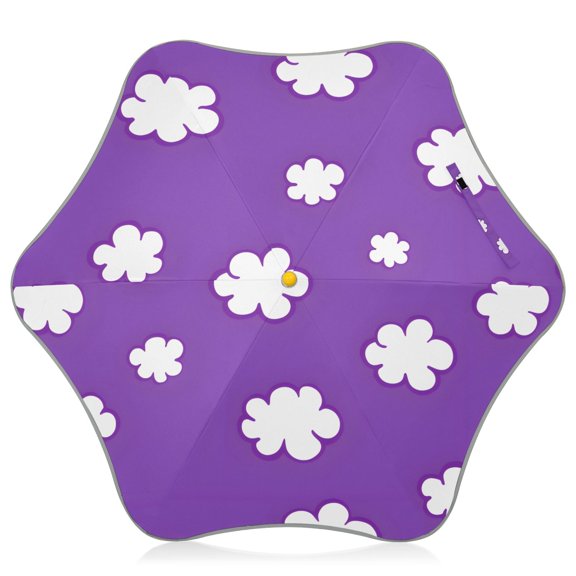 Cloud Pattern Kids Umbrella Rain Umbrella Clear Grip Handle Folding Umbrellas UV50+ 35in
