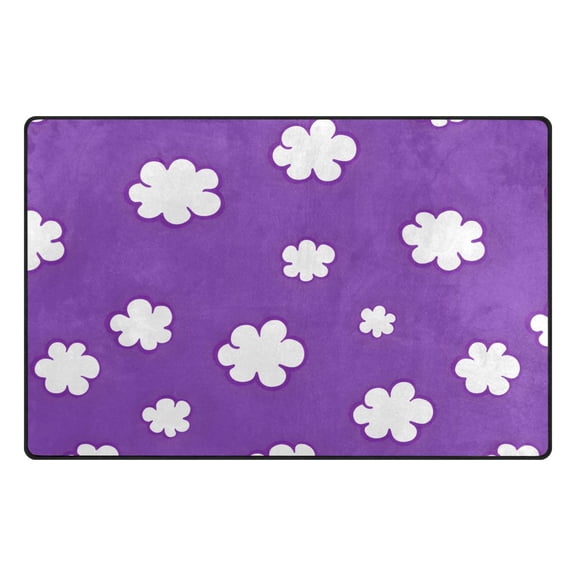 Cloud Pattern Memory Foam Area Rug 31"x20" Non Slip, Absorbent, Fade Proof for Living Room, Bedroom, Office