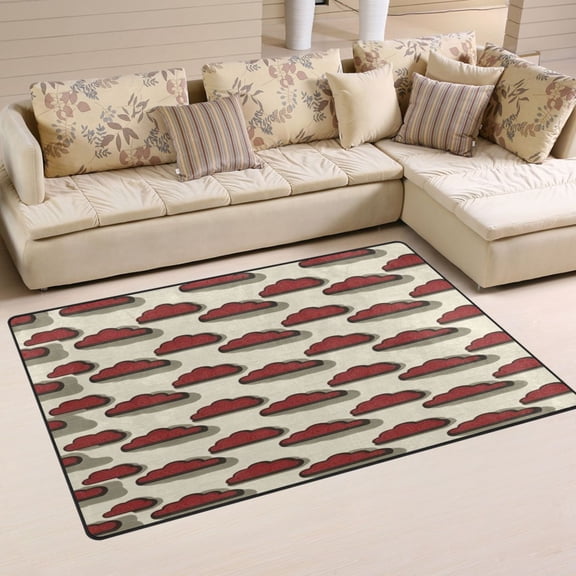 Cloud Pattern Soft Polyester Area Rug 31''x20'', Non Slip, Memory Foam, Water Absorbent