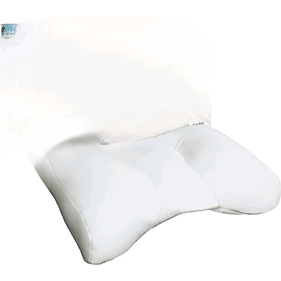 Cloud Pillow with Microbead Fill- Microbead Pillow- Contoured-Shaped Pillow for Neck and Head- Support Pillow for Sounder Sleep- Microbead Pillow for Sleeping- White$$Bedding