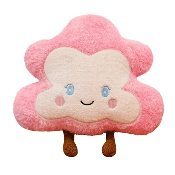 Is Cloud Pillow Pink Decorative Pillow Soft Fuzzy Durable Material Plush Decorative Pillow Cute Kids Plush Toys Pillows Student Patting Plush Toys for Couch Sofa Bedroom Playtime