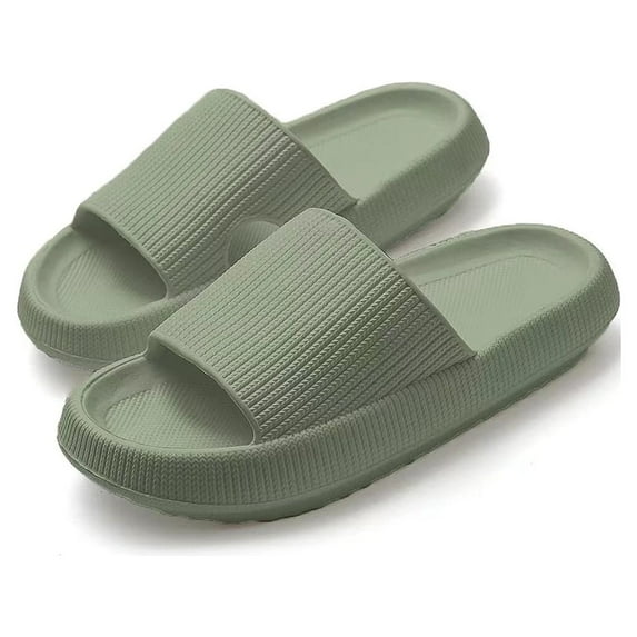 Cloud Pillow Slippers for Men and Women - Non-Slip Quick Drying Shower Sandals with Thick Sole - Comfortable EVA Slides