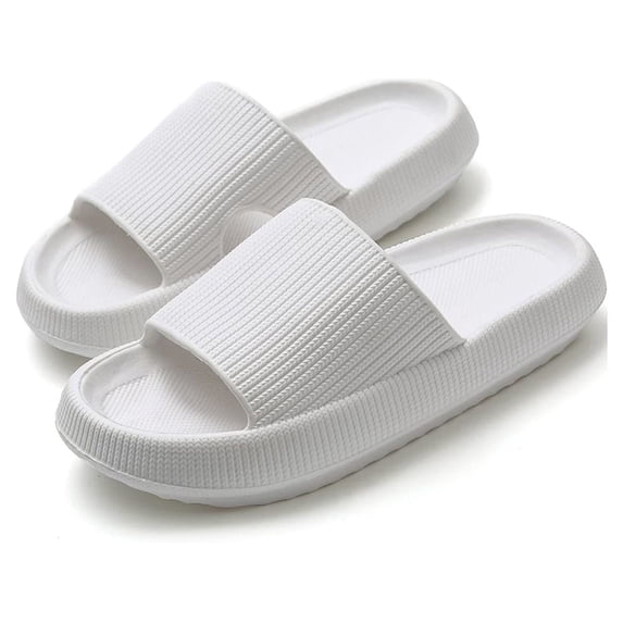 Cloud Pillow Slippers for Men and Women - Non-Slip Quick Drying Shower Sandals with Thick Sole - Comfortable EVA Slides