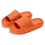 EV SPACES Cloud Pillow Slippers for Men and Women - Non-Slip Quick Drying Shower Sandals with Thick Sole - Comfortable EVA Slides