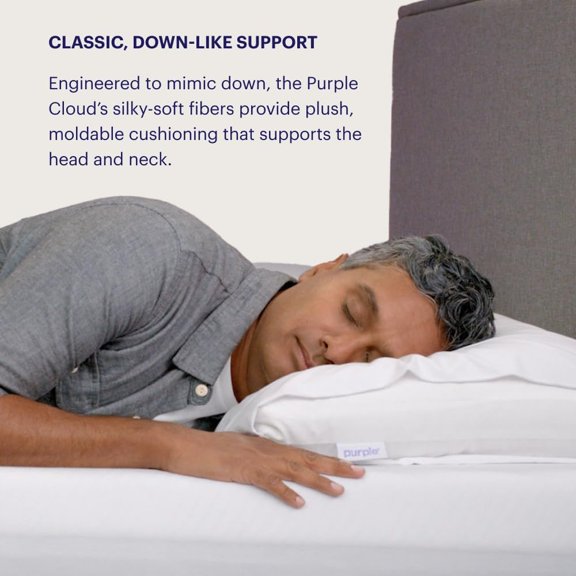 Cloud Pillow Standard Size Gel Fiber Fill Plush Cloud-Like Comfort