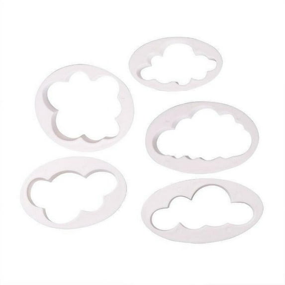 Cloud Plastic Cookie Cutter, by Bakell (5 Count)