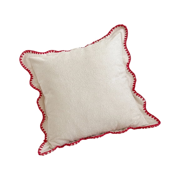 Cloud Plush Decorative Pillowcase With Elegant Designs Washable for Sofa Bed Cushion