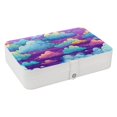 thumbnail image 1 of Cloud Portable PU Leather Jewelry Display Organizer Box with Removable Compartment, 1 of 6