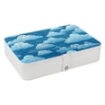 thumbnail image 1 of Cloud Portable PU Leather Travel Jewelry Stand Organizer Box with Removable Compartment and Necklace Holder, 1 of 6