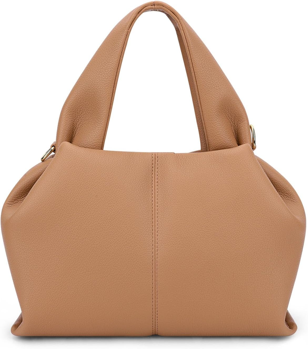 Cloud Pouch Bag Dumpling Clutch Purse Handbag Leather Tote Shoulder Bag Retro Crossbody bag with Removable Strap
