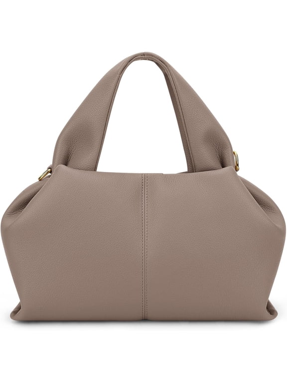 Cloud Pouch Bag Dumpling Clutch Purse Handbag Leather Tote Shoulder Bag Retro Crossbody bag with Removable Strap
