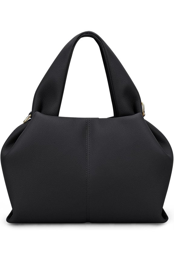 Cloud Pouch Bag Dumpling Clutch Purse Handbag Leather Tote Shoulder Bag Retro Crossbody bag with Removable Strap