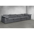 thumbnail image 1 of Cloud Puff Slipcovered Modular Sectional Sofa - Performance Gray 4 Piece, 1 of 1