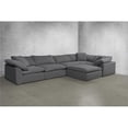 thumbnail image 1 of Cloud Puff Slipcovered Modular Sectional Sofa - Performance Gray 6 Piece, 1 of 1