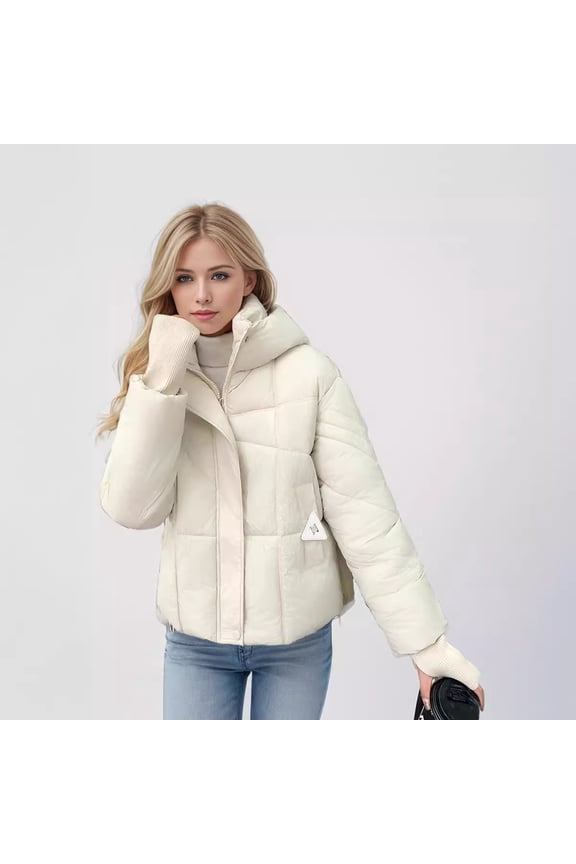 Cloud Quilted Puffer Jacket (XL, Off-White)