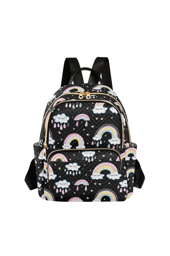 Cloud Rainbow Fashion Backpack for Women Lightweight College Travel Casual Daypack