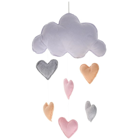 Cloud Raindrop Hanging Decor DIY Baby Room Decor Kids Room Decoration for Baby Shower (Love Heart)