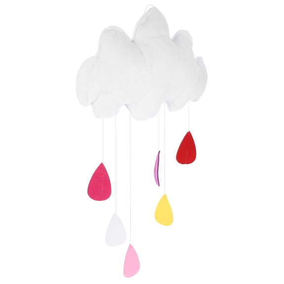 Cloud Raindrop Hanging Decor DIY Baby Room Decor Kids Room Decoration for Baby Shower (Raindrop)
