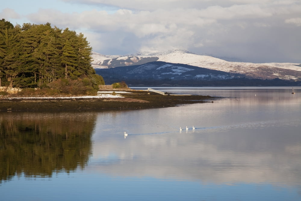 Cloud Reflections In Kenmare Bay Kenmare County Kerry Ireland Canvas Art - Peter Zoeller Design Pics (38 x 24)