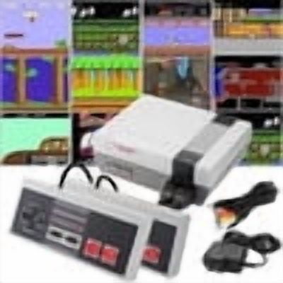 Cloud Retro Game Console Mini Classic Game System with 2 Classic Wired Controllers and Built-in Games for Endless Entertainment, Ideal for Family Fun and Nostalgic Gaming with Friends