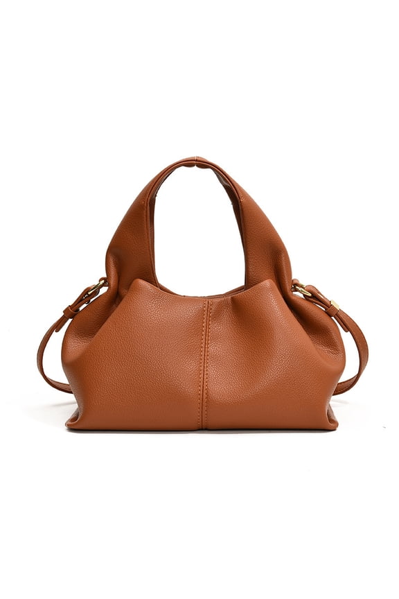 Cloud Ruffle Shape Handheld Shoulder Crossbody Bag French Style Lunch Box Purse for Women Novelty crossbody bags Versatile Daily Bag in Black