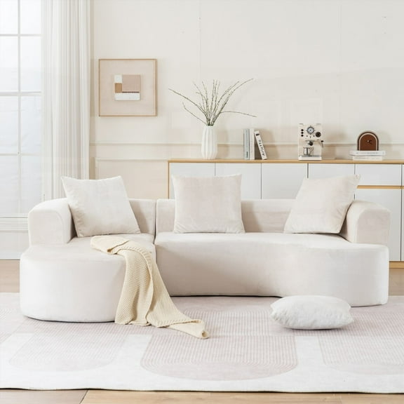 Cloud Sectional Sofa - L-Shape Modular with Deep Seat!