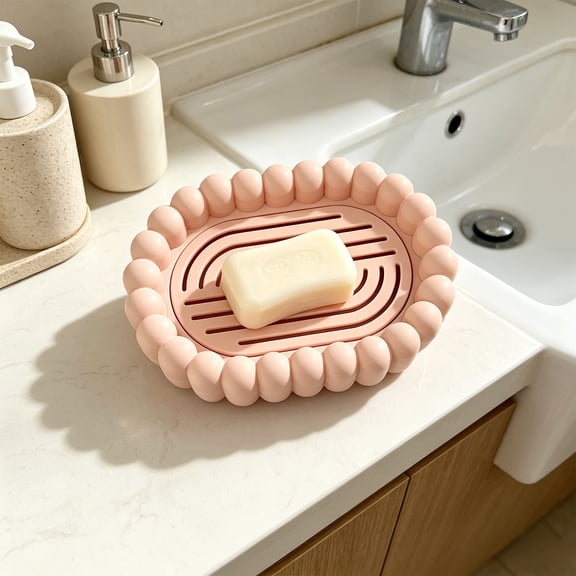Cloud Shape Double Layer Self Draining Soap Dish Tray For Bathroom Kitchen Counter Keep Soap Dry