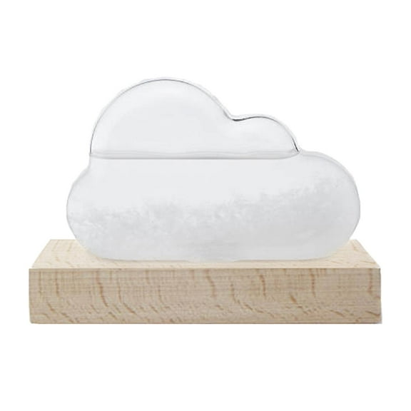 Cloud Shape Glass Bottle Meteorological Forecaster Atmospheric Desktop Ornament Home Decoration