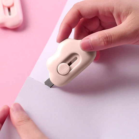 Cloud Shape Letter Opener, Telescopic Envelope Cutter for Office, Desk Paper Knife