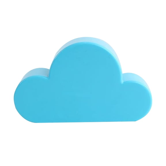 Cloud Shape Magnetic Key Holder with Strong Adhesive, No-Drill Wall Mounted Key Hook for Entryway, Creative Home Storage and Hanging Decorations #001B Blue