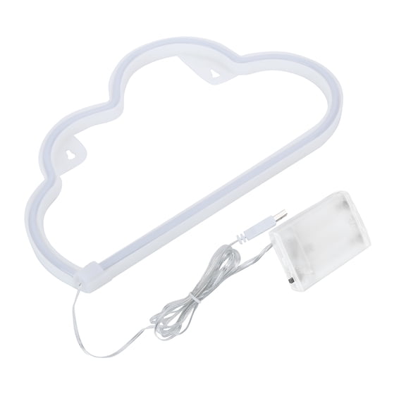 Cloud Shape Neon Sign LED Light Colorful Wall Art Decorative Night Lamp for Bedroom Living Room Party Bar Christmas Wedding