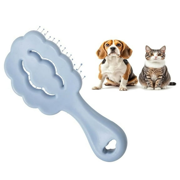 Cloud Shape Small Dog Grooming Brush - Ideal Puppy Hair Brushes for Maltese and Small Breeds- Perfect for Shih Tzus, Yorkies, and Maltipoos - (Blue)