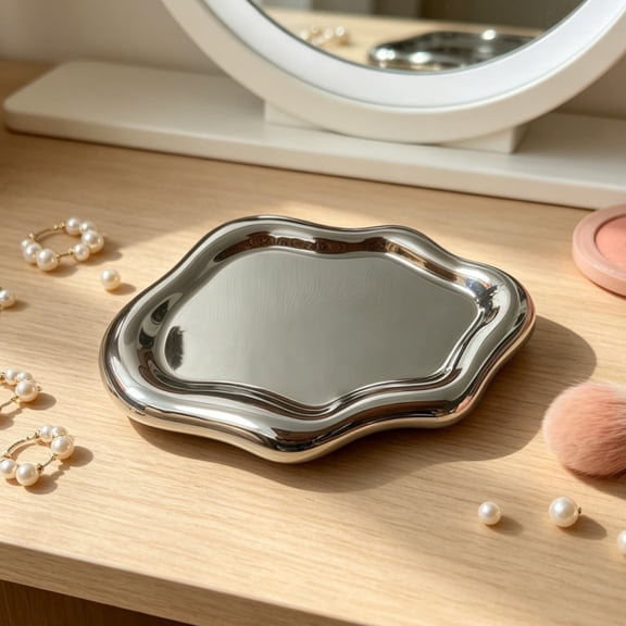 Cloud Shape Tray for Keys Jewelry and Perfume Organizer Catch All Decorative Porcelain Dish for Entryway Table Dresser Bedside Bathroom Counter Storage Holder for Rings Watches Changes Trinkets