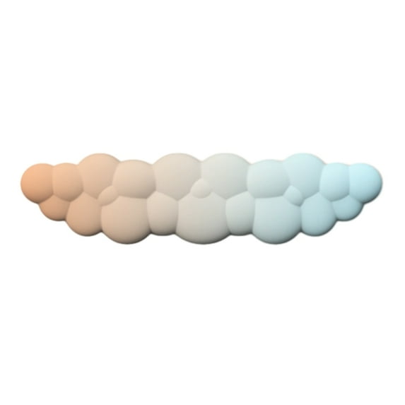 Cloud Shape Wrist Rest Mouse Pad Non-Slip Base Colorful PU Soft Memory Foam Pain Relief Mat for Gaming Mousepad