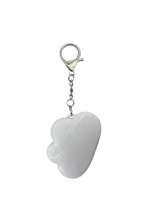 Cloud Shaped Acrylic Keychain with Metal Lobster Clasp Lightweight Durable Bag Pendant for Everyday Use