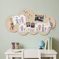 thumbnail image 1 of Cloud Shaped Bulletin Board Adhesive Pin Board Wall Mount Display Board, Cute Cloud-Shaped Thick Board for Photos Notes and Reminders, No-Drill Wall Decor for Kid Room Study and Office Display, 1 of 6