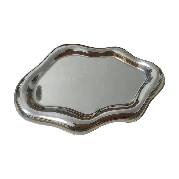 Cloud-Shaped Decorative Catch-All Tray for Keys Jewelry and Perfume Organizer - Suitable for Entryway Tables and Dresser Displays, Made of Durable Plastic