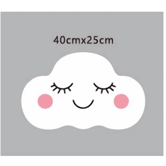 Cloud Shaped Decorative Pillow with Bow, Soft Velvet Stuffed Throw Pillow for Sofa Bed Chair Car and Bedroom Decor