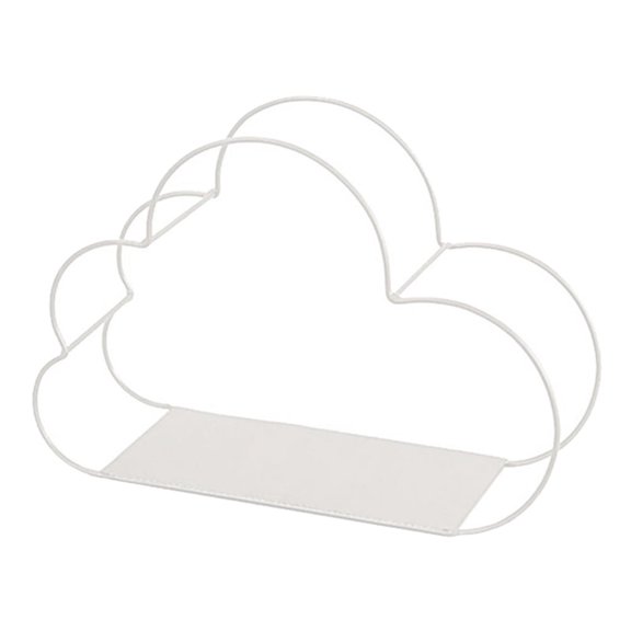 Cloud Shaped Floating Wall Shelves, Wall Mounted Storage Shelves for Bedroom, Iron Clouds Wall Decorative Storage Racks Holders for Living Room Kitchen Bathroom Wall Shelves for Storage