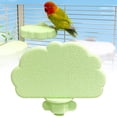 thumbnail image 1 of Cloud Shaped Parrot Perch Stand Washable Grinding Platform Natural Material Bird Perch with Screw Lock for Cage Nail Care Accessories, L, Light Green, 1 of 9