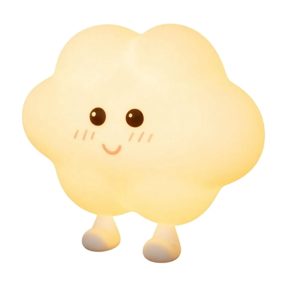 Cloud Shaped Silicone Magnetic Night Light,Cute Wall Lamp for Bedroom,USB-powered Silicone Lamp with Touch Sensor for Bedside