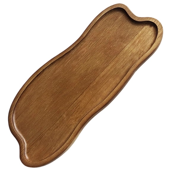Cloud Shaped Tray Plate, 11.4 In / 29 Cm Wooden Serving Platter For Candy Nuts Desserts Fruits, Decorative Wood Accent Dish, Gift For Home Decoration